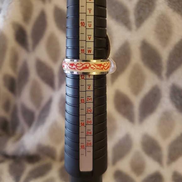 Jewelry - NEW Unisex Stainless Steel Glow In The Dark Tribal Band Ring Size‎ 11.5